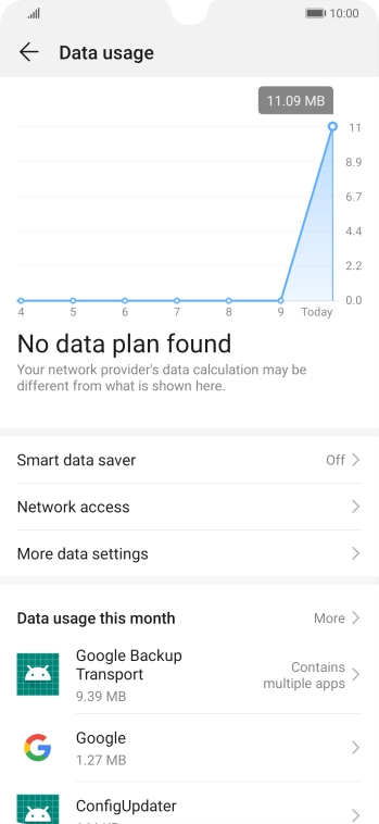 Press Network access.