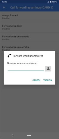 Key in 901 and press TURN ON.