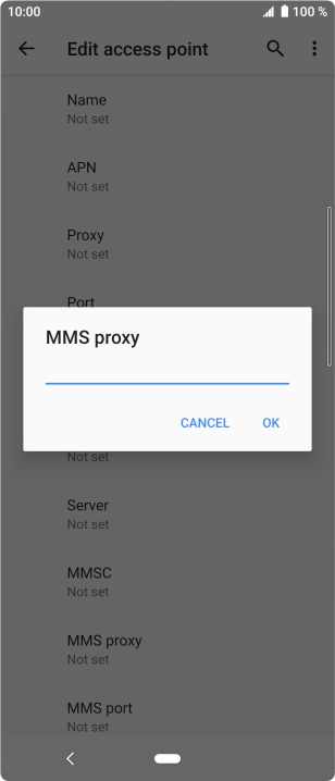 Key in 82.132.254.1 and press OK. Key in 82.132.254.1 and press OK.