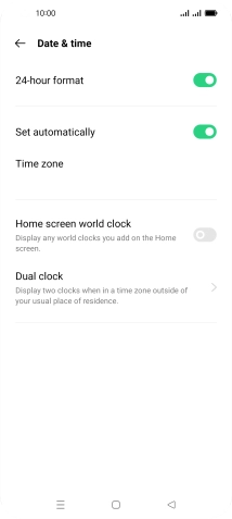 Press the Home key to return to the home screen.