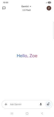 Press the profile icon.