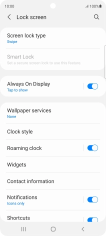 Press Screen lock type.