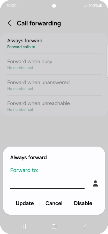 Press Disable.