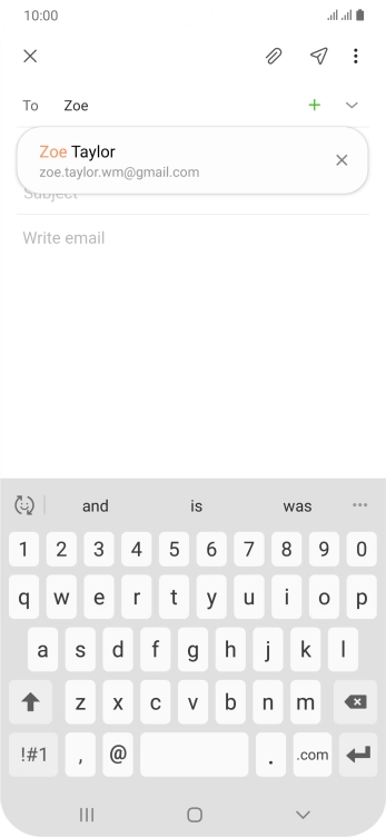 Press the required contact. Press the required contact.
