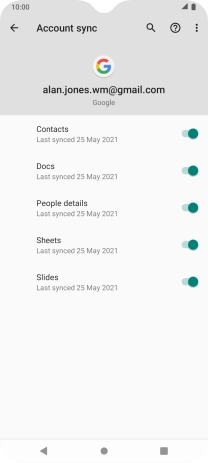 Press the Home key to return to the home screen.