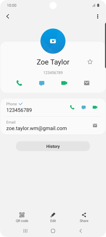 Press the call icon next to the required number.