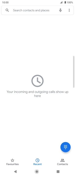 Press the menu icon.