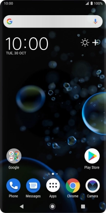 Slide two fingers downwards starting from the top of the screen.