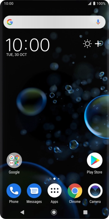 Slide two fingers downwards starting from the top of the screen.