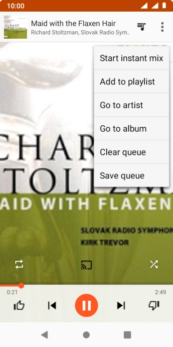 Press Add to playlist.