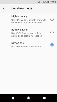 If you select High accuracy, your phone can find your exact position using the GPS satellites, the mobile network and nearby WiFi networks. Satellite-based GPS requires a clear view of the sky.