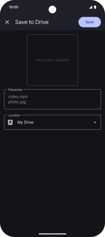 Press the field below 'Location' and go to the required folder.