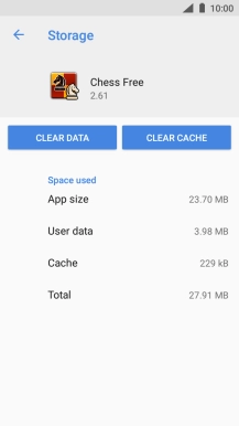 Press CLEAR CACHE.