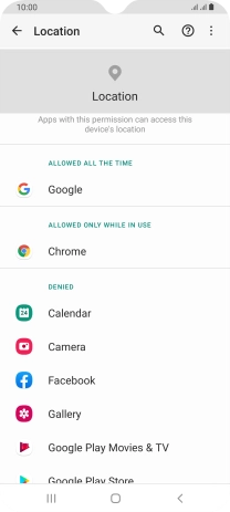 Press the required app.