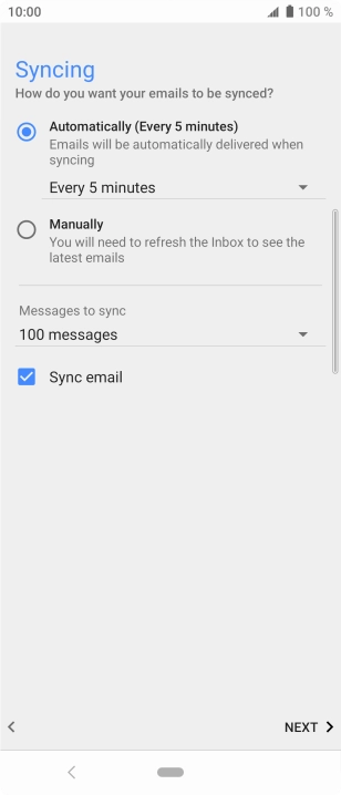 Press the drop down list below 'Automatically'.