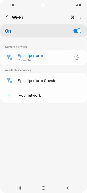 Press the Home key to return to the home screen.