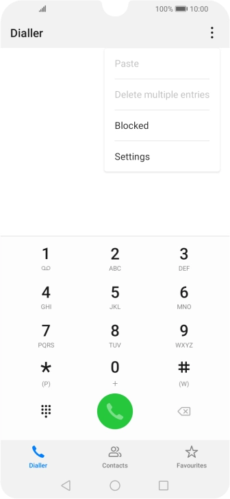 Press Settings.