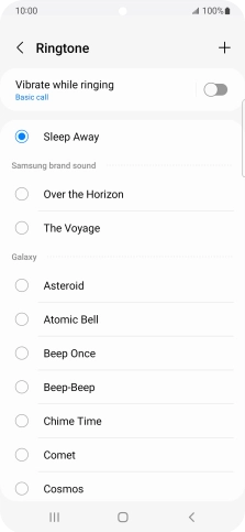 Press the Home key to return to the home screen.