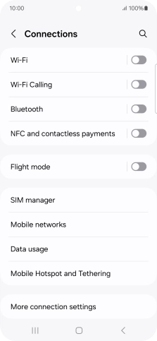 Press Data usage.