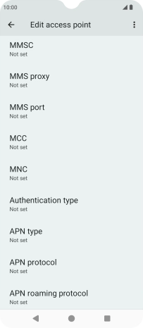Press MMS proxy.