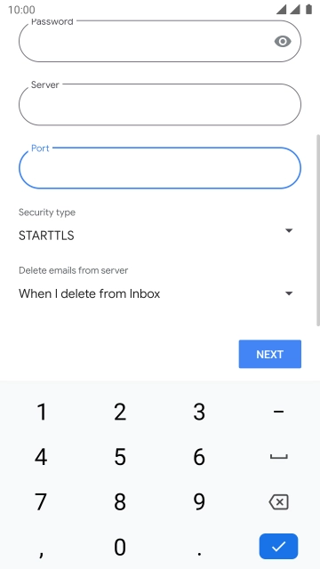 Press the drop down list below 'Security type'.