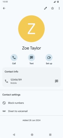 Press the Home key to return to the home screen.