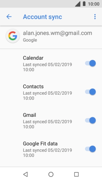 Press the Home key to return to the home screen.