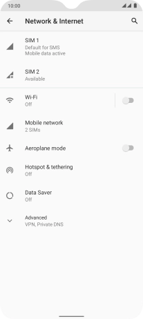 Press Mobile network.