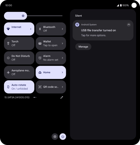 Press Tap for more options..