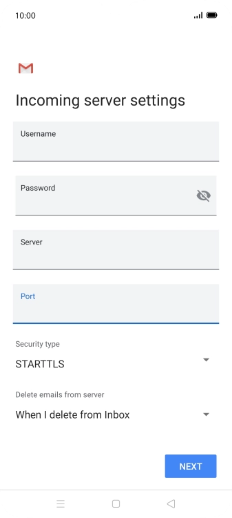 Press the drop down list below 'Security type'.
