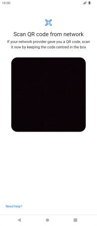 Place the QR code you've received inside the phone camera frame to scan the code.