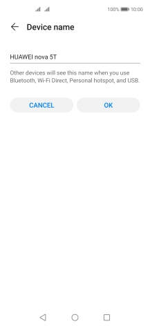 Key in the required WiFi hotspot name and press OK.