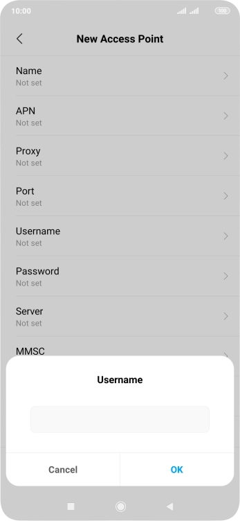 Key in o2 and press OK.