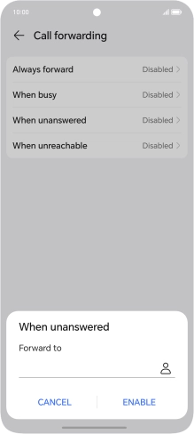 Key in 901 and press ENABLE.