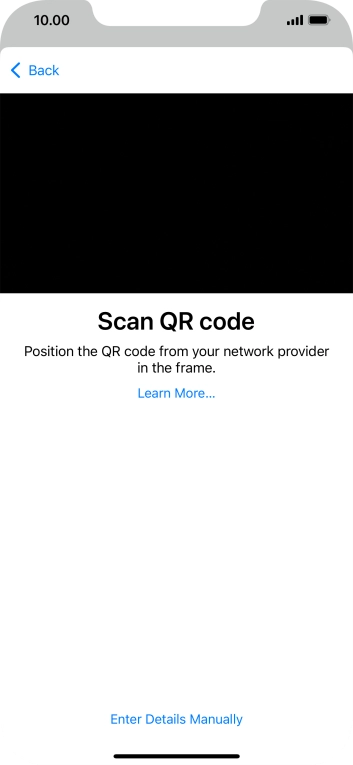 Place the QR code you've received inside the phone camera frame to scan the code.