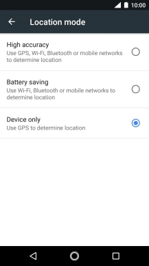 If you select High accuracy, your phone can find your exact position using the GPS satellites, the mobile network and nearby WiFi networks. Satellite-based GPS requires a clear view of the sky.