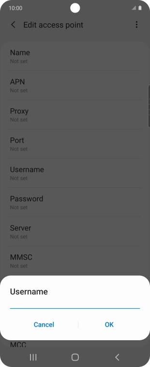 Key in o2 and press OK.