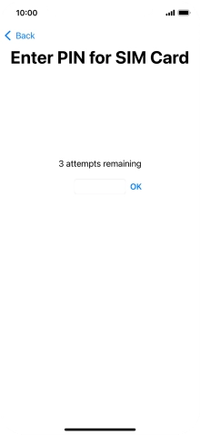 Key in your SIM PIN and press OK. The default SIM PIN is 0000.