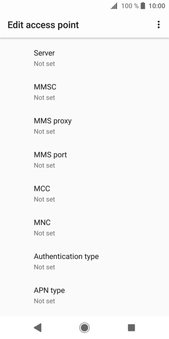 Press MMS proxy. Press MMS proxy.