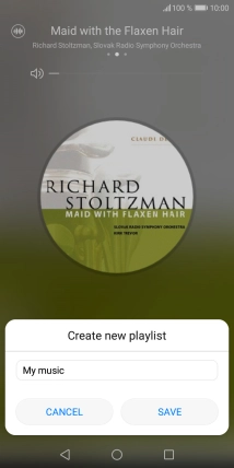 Key in a name for the playlist and press SAVE.