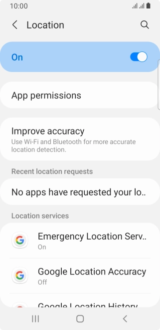 Press App permissions. Press App permissions.