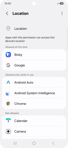 Press the required app.