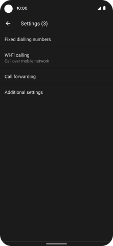 Press Additional settings.
