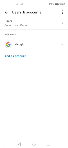 Press Add an account.