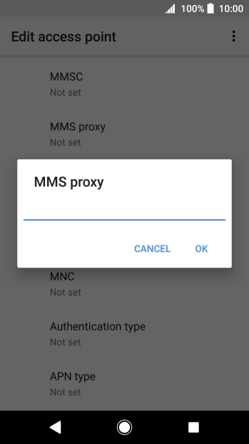 Key in 82.132.254.1 and press OK. Key in 82.132.254.1 and press OK.