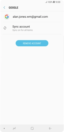 Press Sync account.