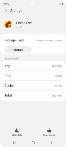 Press Clear cache.