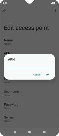 Key in wap.o2.co.uk and press OK.