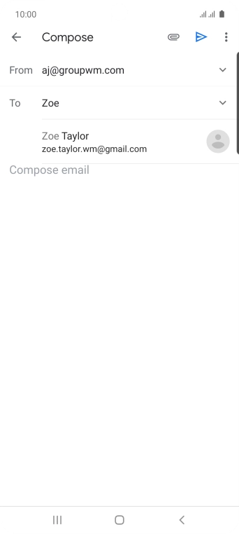 Press the required contact. Press the required contact.