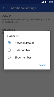 Press Show number to turn on caller identification.